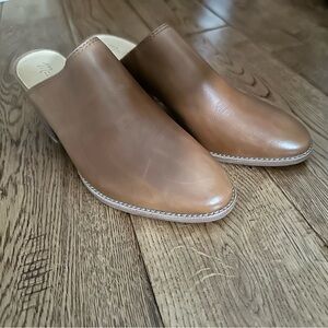 Madewell heeled leather mules